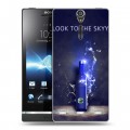 Дизайнерский пластиковый чехол для Sony Xperia S Skyy Vodka