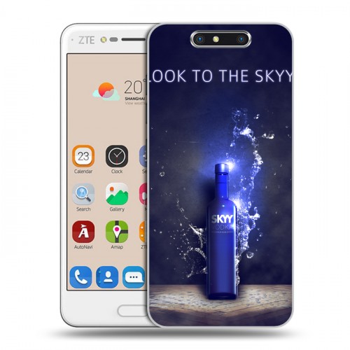 Дизайнерский пластиковый чехол для ZTE Blade V8 Skyy Vodka