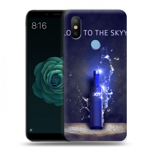 Дизайнерский силиконовый чехол для Xiaomi Mi A2 Skyy Vodka