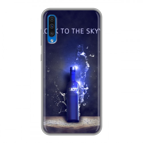 Дизайнерский силиконовый чехол для Samsung Galaxy A50 Skyy Vodka