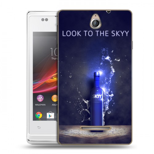 Дизайнерский пластиковый чехол для Sony Xperia E Skyy Vodka