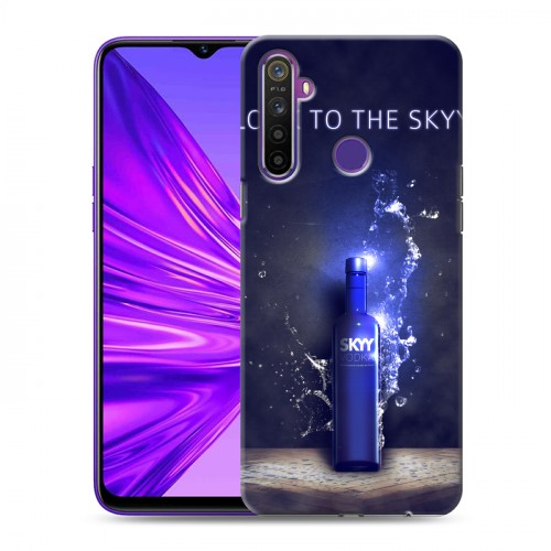 Дизайнерский силиконовый чехол для Realme 5 Skyy Vodka