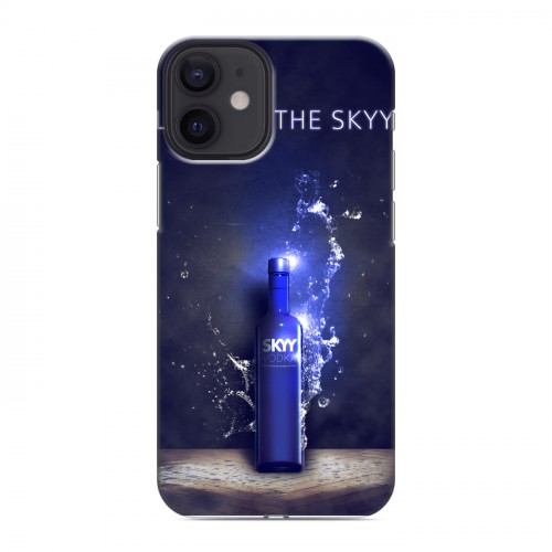 Дизайнерский силиконовый с усиленными углами чехол для Iphone 12 Mini Skyy Vodka