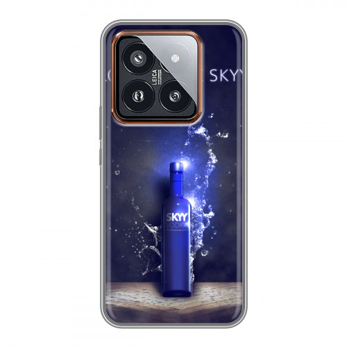 Дизайнерский силиконовый чехол для Xiaomi 14 Pro Skyy Vodka