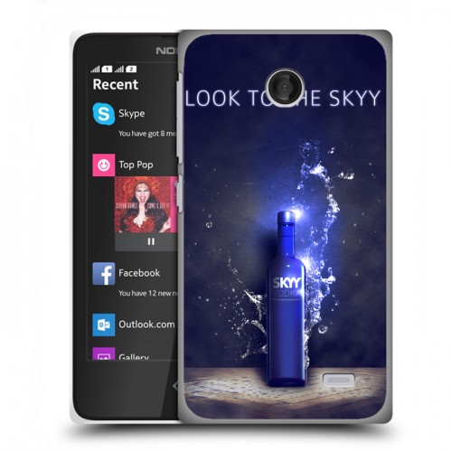 Дизайнерский пластиковый чехол для Nokia X Skyy Vodka