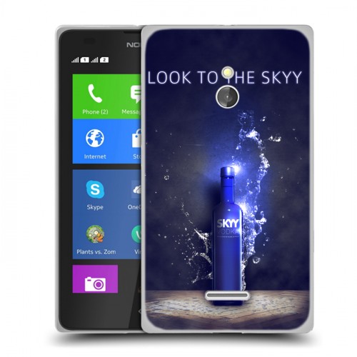 Дизайнерский силиконовый чехол для Nokia XL Skyy Vodka