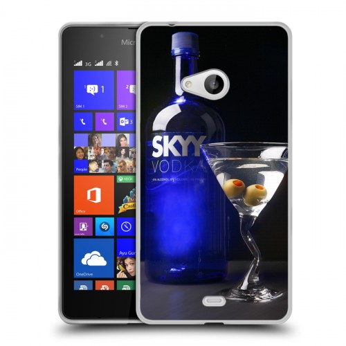 Дизайнерский пластиковый чехол для Microsoft Lumia 540 Skyy Vodka