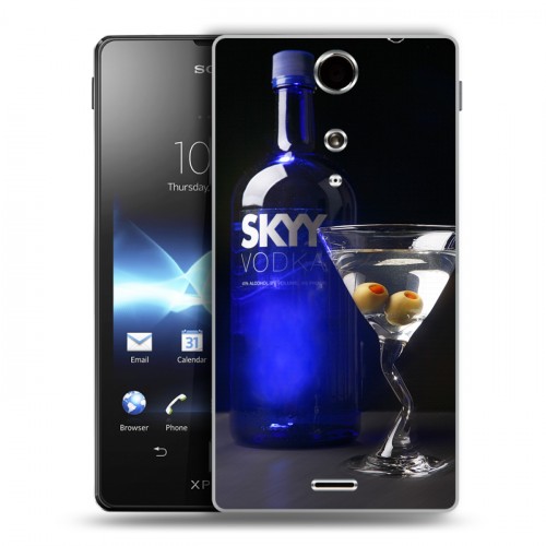 Дизайнерский пластиковый чехол для Sony Xperia TX Skyy Vodka