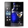 Дизайнерский пластиковый чехол для Sony Xperia acro S Skyy Vodka