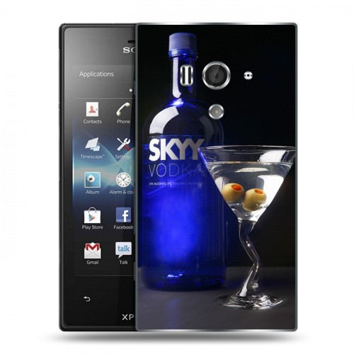 Дизайнерский пластиковый чехол для Sony Xperia acro S Skyy Vodka