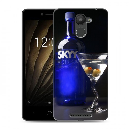 Дизайнерский силиконовый чехол для BQ Aquaris U Skyy Vodka