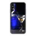 Дизайнерский силиконовый чехол для Iphone x10 Skyy Vodka