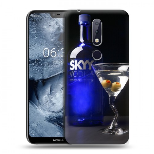 Дизайнерский силиконовый чехол для Nokia 6.1 Plus Skyy Vodka