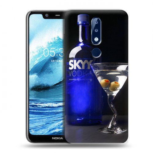 Дизайнерский силиконовый чехол для Nokia 5.1 Plus Skyy Vodka