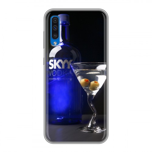 Дизайнерский силиконовый чехол для Samsung Galaxy A50 Skyy Vodka