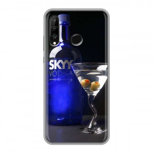 Дизайнерский силиконовый чехол для Huawei P30 Lite Skyy Vodka