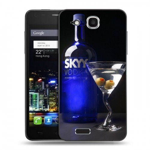 Дизайнерский пластиковый чехол для Alcatel One Touch Idol Ultra Skyy Vodka