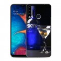 Дизайнерский пластиковый чехол для Samsung Galaxy A20s Skyy Vodka