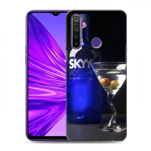 Дизайнерский силиконовый чехол для Realme 5 Skyy Vodka