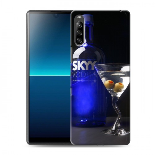 Дизайнерский силиконовый с усиленными углами чехол для Sony Xperia L4 Skyy Vodka