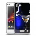 Дизайнерский пластиковый чехол для Sony Xperia L Skyy Vodka