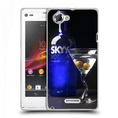 Дизайнерский пластиковый чехол для Sony Xperia L Skyy Vodka