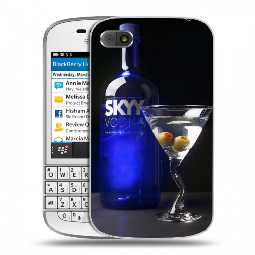 Дизайнерский пластиковый чехол для BlackBerry Q10 Skyy Vodka