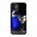 Дизайнерский силиконовый с усиленными углами чехол для Iphone 12 Mini Skyy Vodka