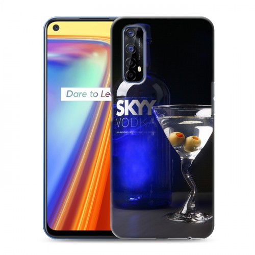 Дизайнерский силиконовый с усиленными углами чехол для Realme 7 Skyy Vodka