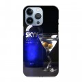 Дизайнерский силиконовый чехол для Iphone 13 Pro Skyy Vodka