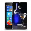 Дизайнерский пластиковый чехол для Microsoft Lumia 435 Skyy Vodka