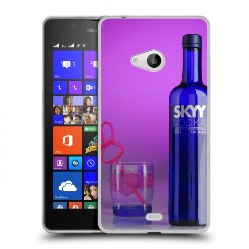 Дизайнерский пластиковый чехол для Microsoft Lumia 540 Skyy Vodka