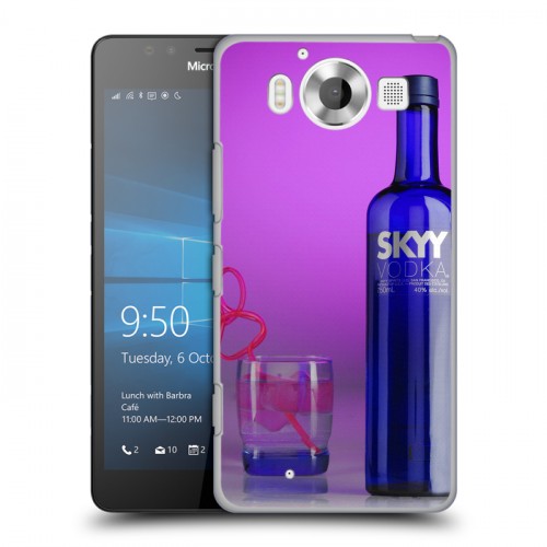 Дизайнерский пластиковый чехол для Microsoft Lumia 950 Skyy Vodka