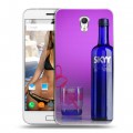 Дизайнерский силиконовый чехол для ZUK Z1 Skyy Vodka