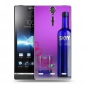 Дизайнерский пластиковый чехол для Sony Xperia S Skyy Vodka