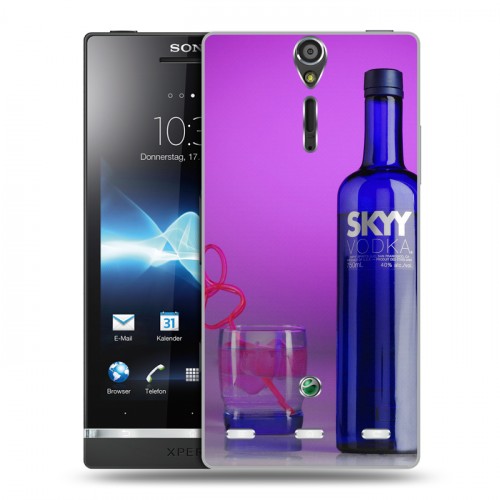 Дизайнерский пластиковый чехол для Sony Xperia S Skyy Vodka