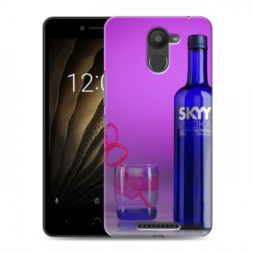 Дизайнерский силиконовый чехол для BQ Aquaris U Skyy Vodka