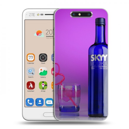 Дизайнерский пластиковый чехол для ZTE Blade V8 Skyy Vodka