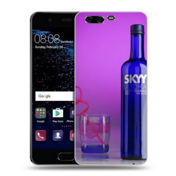 Дизайнерский силиконовый чехол для Huawei P10 Plus Skyy Vodka (на заказ)