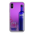 Дизайнерский силиконовый чехол для Iphone x10 Skyy Vodka