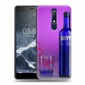 Дизайнерский пластиковый чехол для Nokia 5.1 Skyy Vodka