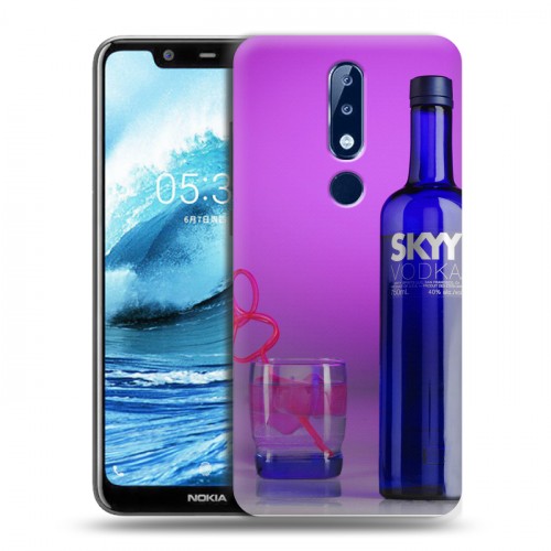 Дизайнерский силиконовый чехол для Nokia 5.1 Plus Skyy Vodka