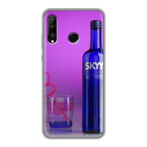 Дизайнерский силиконовый чехол для Huawei P30 Lite Skyy Vodka