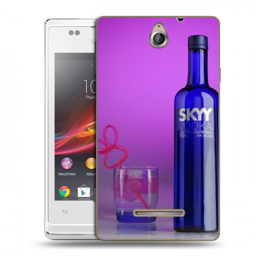 Дизайнерский пластиковый чехол для Sony Xperia E Skyy Vodka