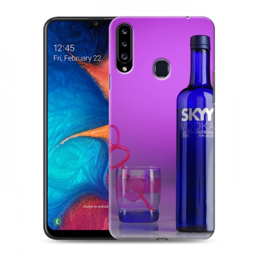 Дизайнерский пластиковый чехол для Samsung Galaxy A20s Skyy Vodka