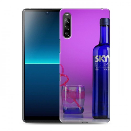 Дизайнерский силиконовый с усиленными углами чехол для Sony Xperia L4 Skyy Vodka