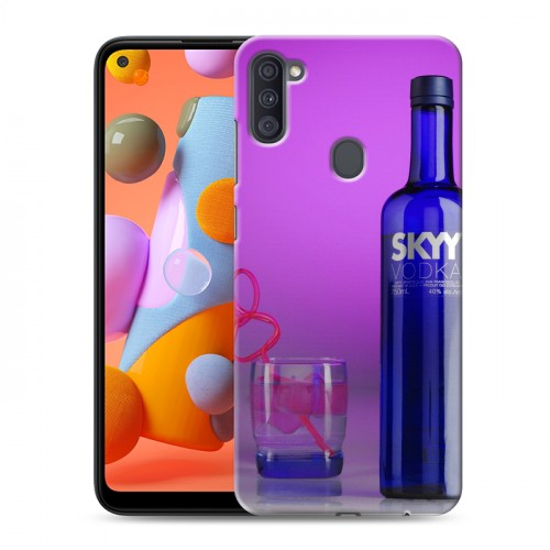 Дизайнерский силиконовый с усиленными углами чехол для Samsung Galaxy A11 Skyy Vodka