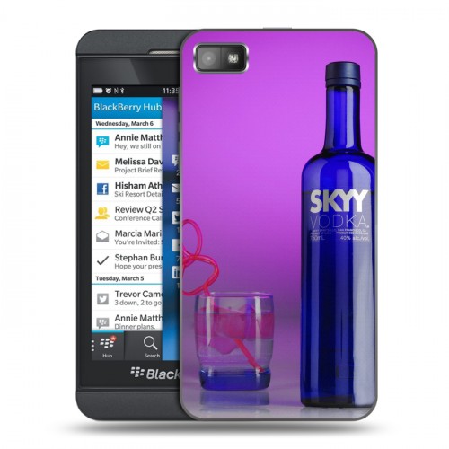 Дизайнерский пластиковый чехол для BlackBerry Z10 Skyy Vodka