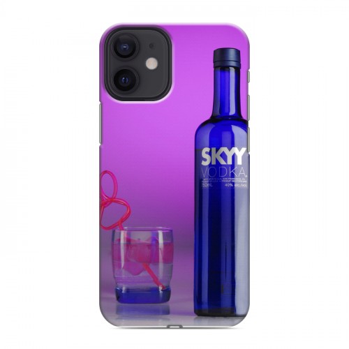 Дизайнерский силиконовый с усиленными углами чехол для Iphone 12 Mini Skyy Vodka