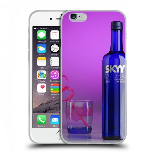 Дизайнерский пластиковый чехол для Iphone 6/6s Skyy Vodka
